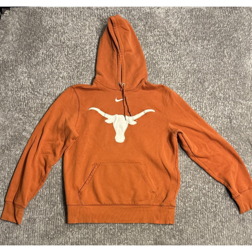 Vintage Nike University Texas Longhorns Center Swoosh Hoodie Sz L